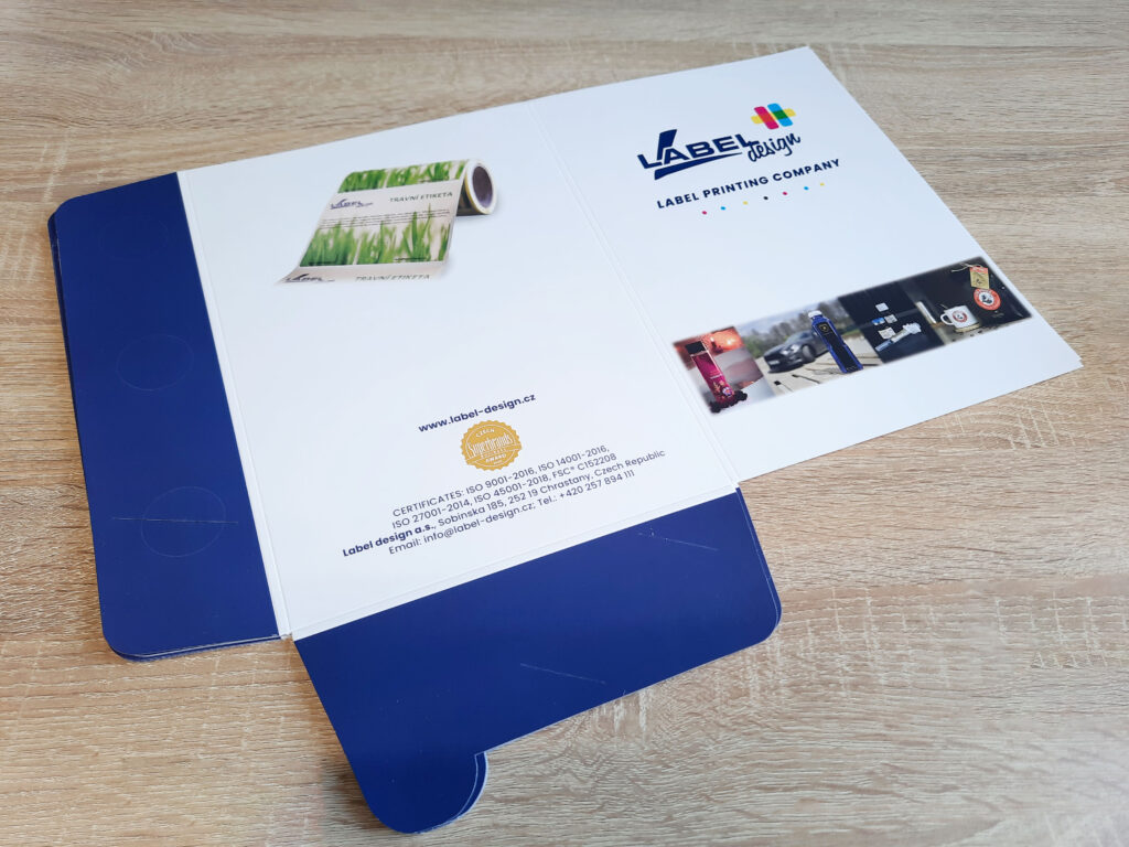 prezentační desky Label design