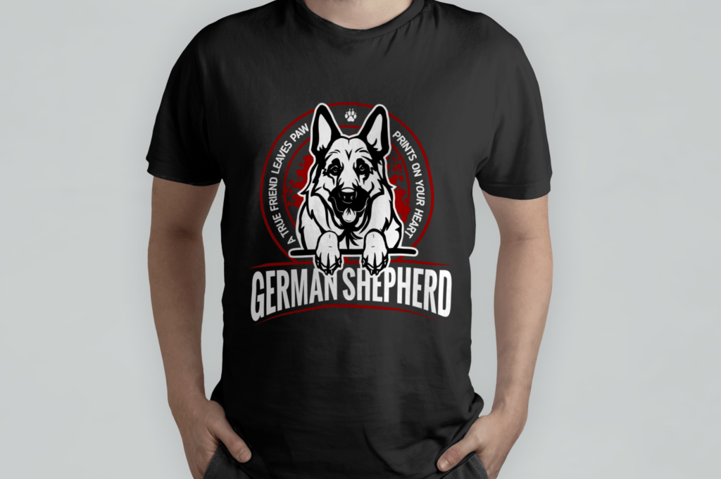 mock up tričko pánské náhled tisku